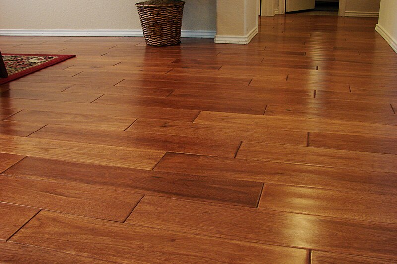 File:Wood flooring made of hickory wood.jpg